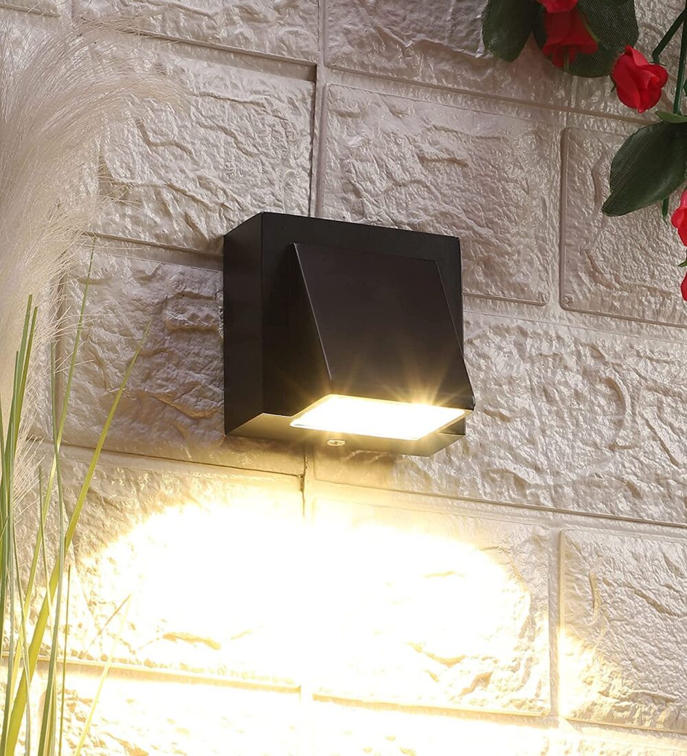 Varnet Up Down K Shape LED Wall Light :: Warm White Color :: for Outdoor and Indoor :: Black Powder Coated IP65 Metal Body (Up or Down) - Image 4
